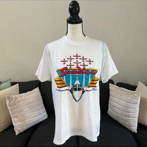 •Vintage Snow Birds Airplanes Single Stitch T-Shirt•